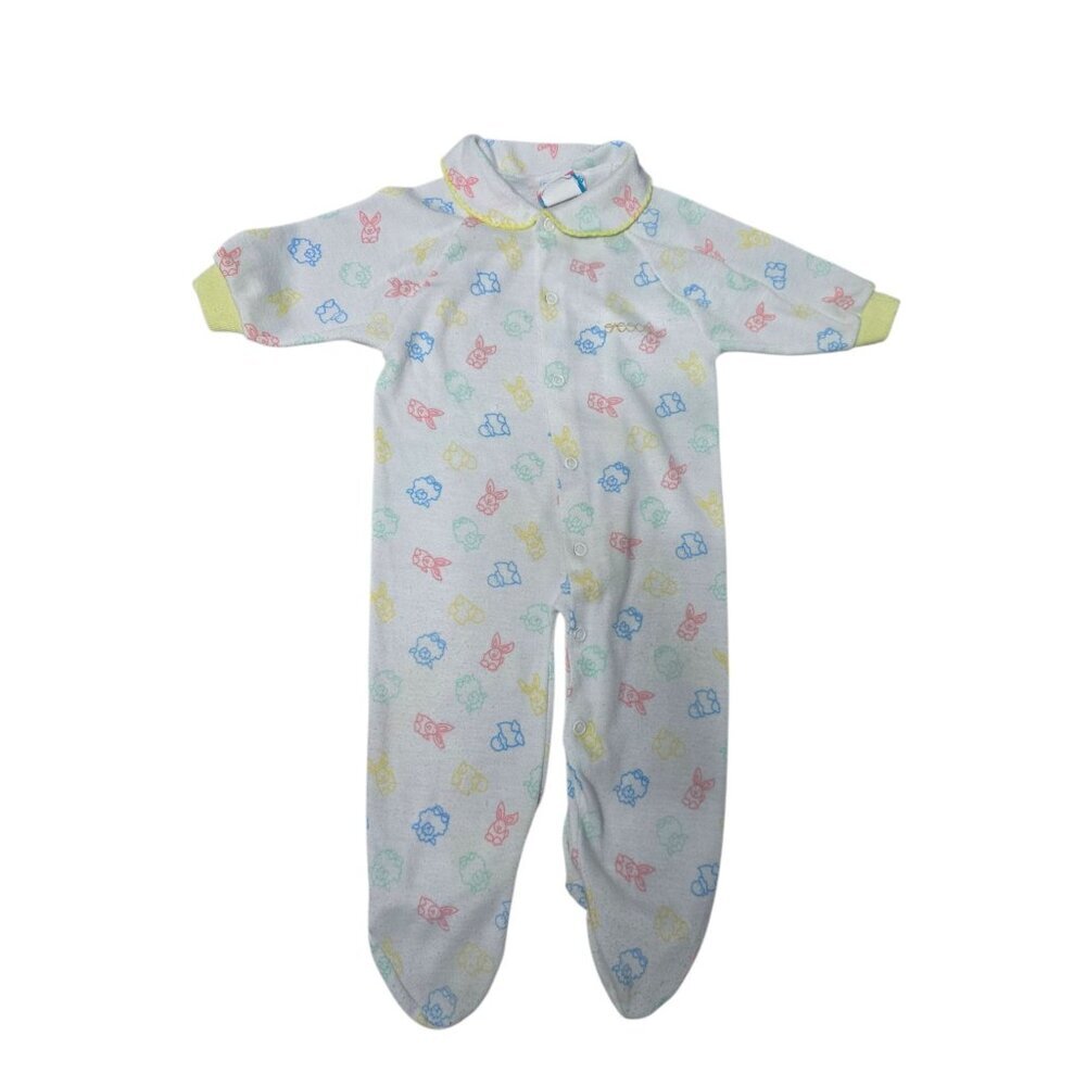 Vintage Sasson Collection Animal Print Baby Outfit